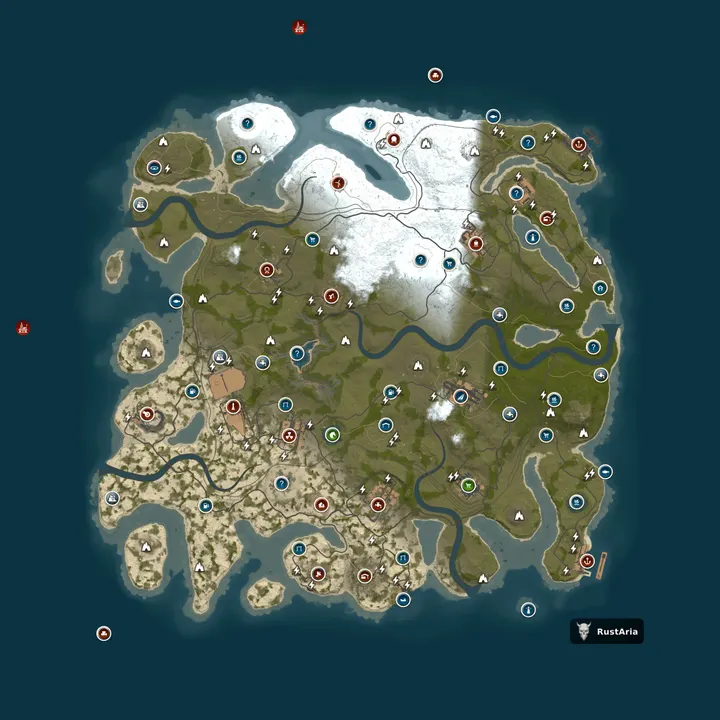 Map of RA TEST