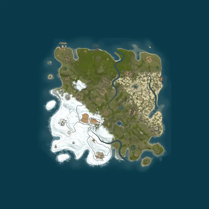 Map of A Shockbyte Rust Server