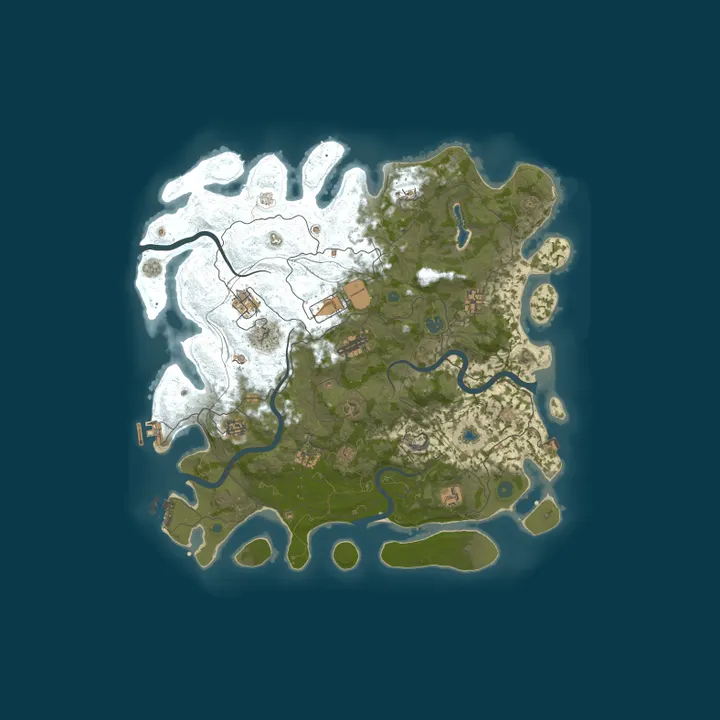 Map of A Shockbyte Rust Server