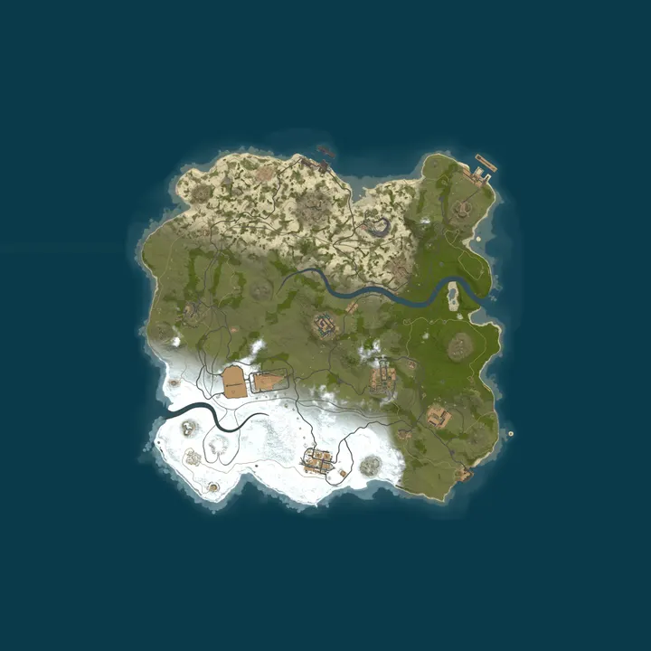 Map of [EU] Rustoria.co - 2x Vanilla | No BP Wipes