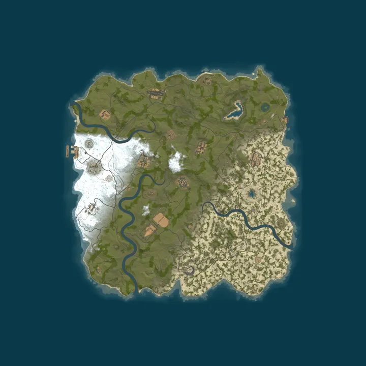 Map of WEREWOLF GAMING.CO 5x Solo/Duo LARGE|Lootx5|TP|Home|Kits|WIPED