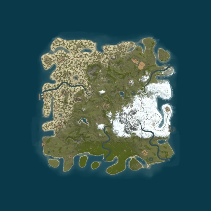 Map of The HIVE PVPVE Rust OPEN BETA Hungary