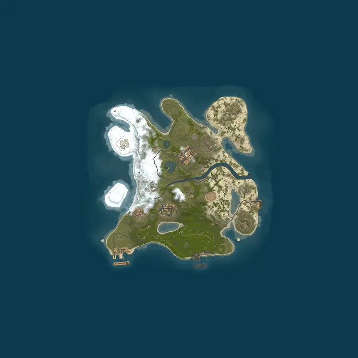 Map of Private Rust | PvP Friends