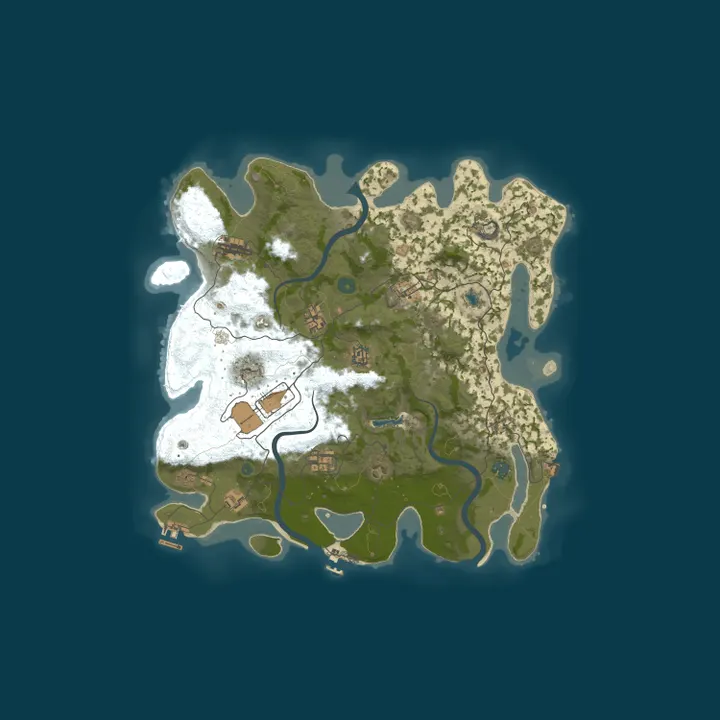Map of OUTPOST 2x Monthly |Solo/Duo/Trio| Just Wiped