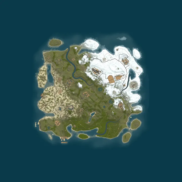 Map of 4Netplayers Rust Server EikeundMarvin