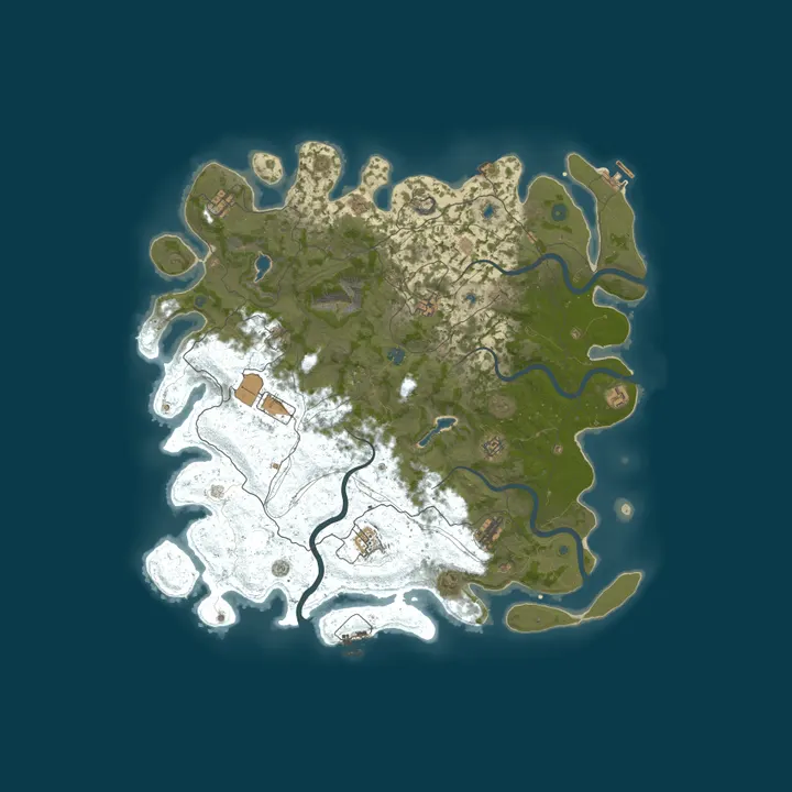 Map of OL'Farts Gaming - Rust PVP Vanilla