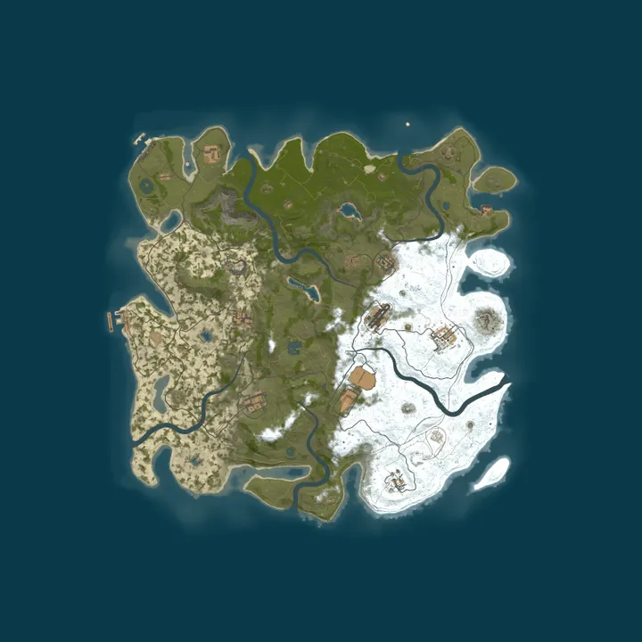 Map of [NA] Rustocalypse | Solo/Duo/Trio | Zombies/Zlevels/B-LootX2