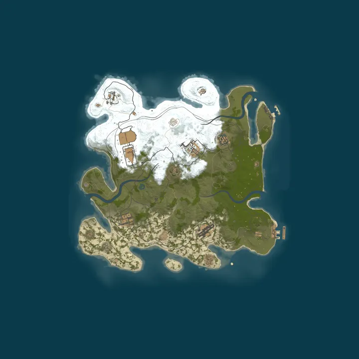 Map of [US] Scheduled CHAOS | PVP+PVE Hybrid | Weekend PVP | Raidable 