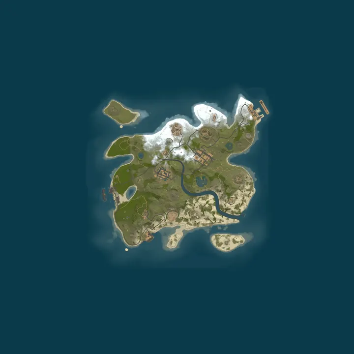 Map of Rust Server