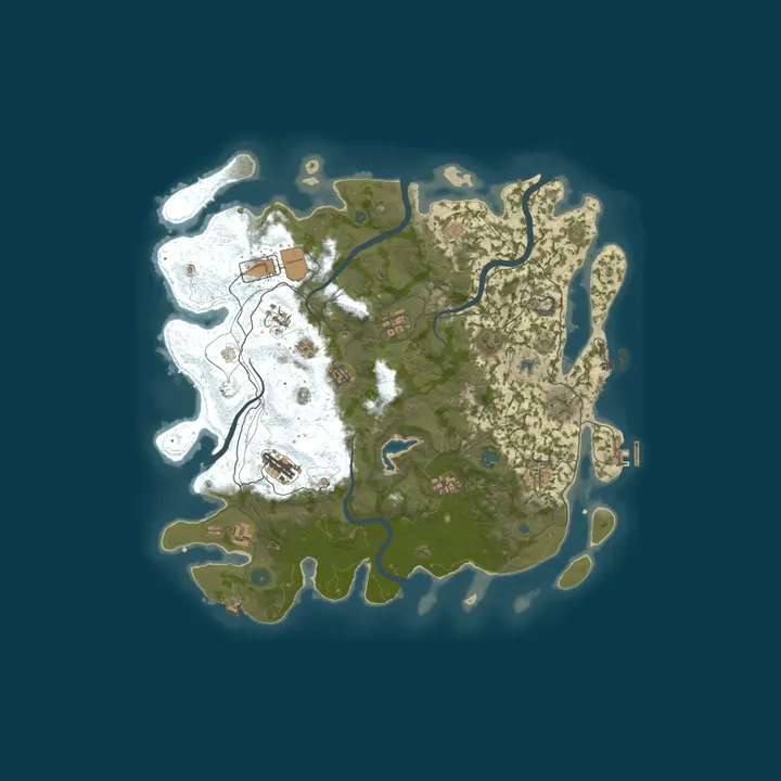 Map of 666 RUST /ДЛЯ НОВИЧКОВ /ПИТЕРСКИЙ 07.10