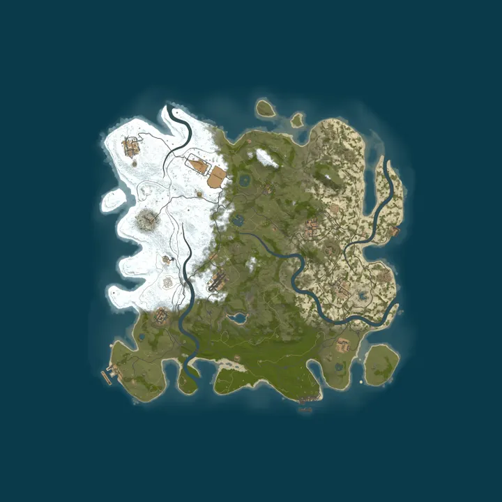 Map of 『独狼生存』|10.13档|单人|Solo|新手村|萌新入门|