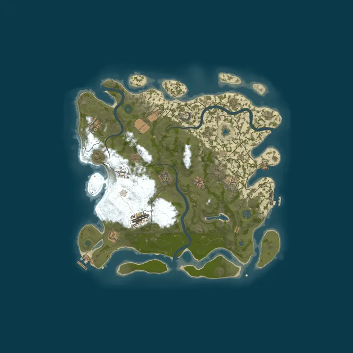 Map of Tedds Rust Server