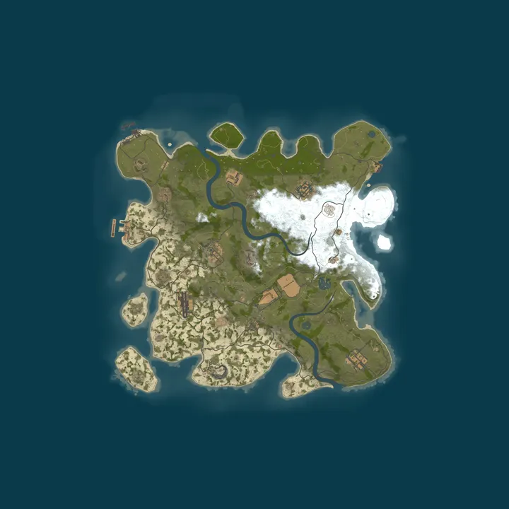 Map of RustyEgg No Wipe | No Offline Raid | Protection 100%
