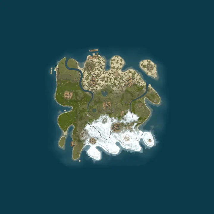 Map of RUST FOR NOOB SOLO/DUO