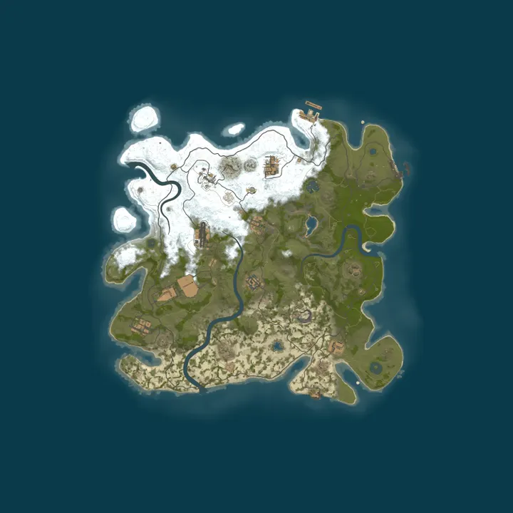 Map of RUST UNITY | X50-X100 | MAX5 | Для новичков