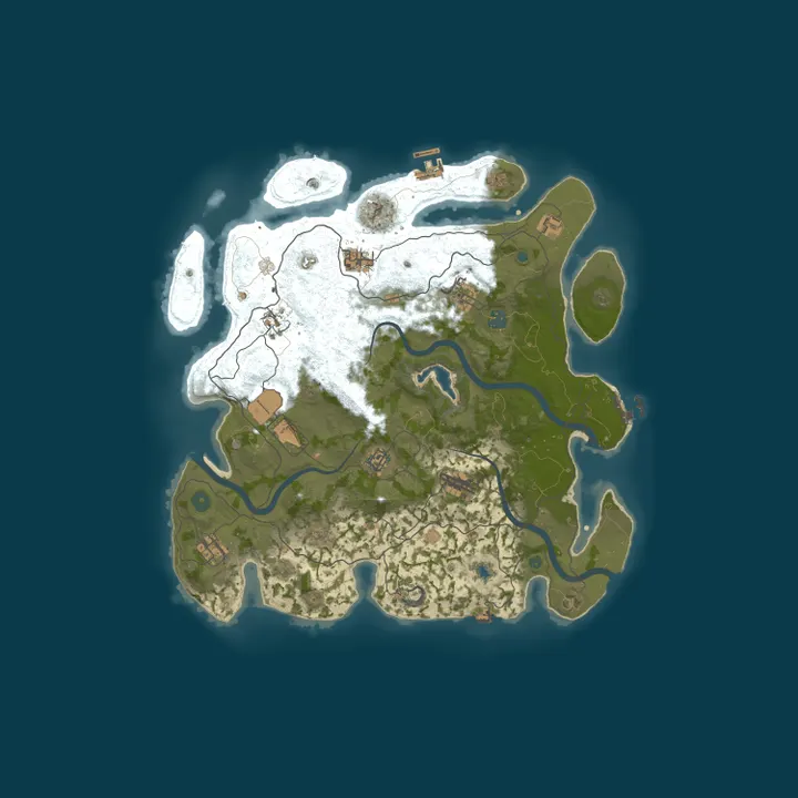 Map of [AU] AshRust 3x Monthly Main | QoL/Loot+ | Full Wiped