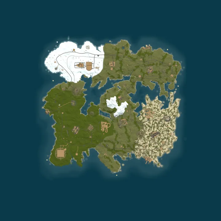 Map of Sanguine Rust | MMORPG | Custom Skill Tree | Zombies | PVE 2x
