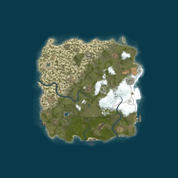 Map of RustForNoobs.com 2x Monthly US Solo/Duo/Trio | No BP Wipes x2|