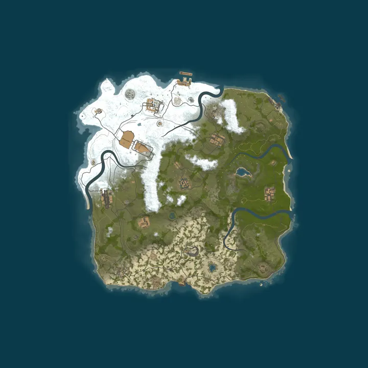 Map of RustForNoobs.com | 10x | Clans | No BPs |x10 US | Kits