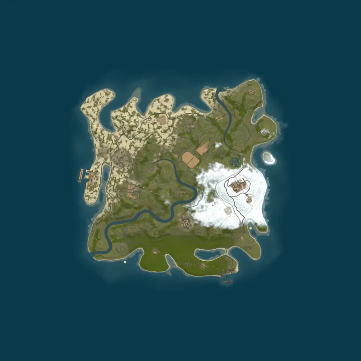 Map of Pine Hosting - Rust Server