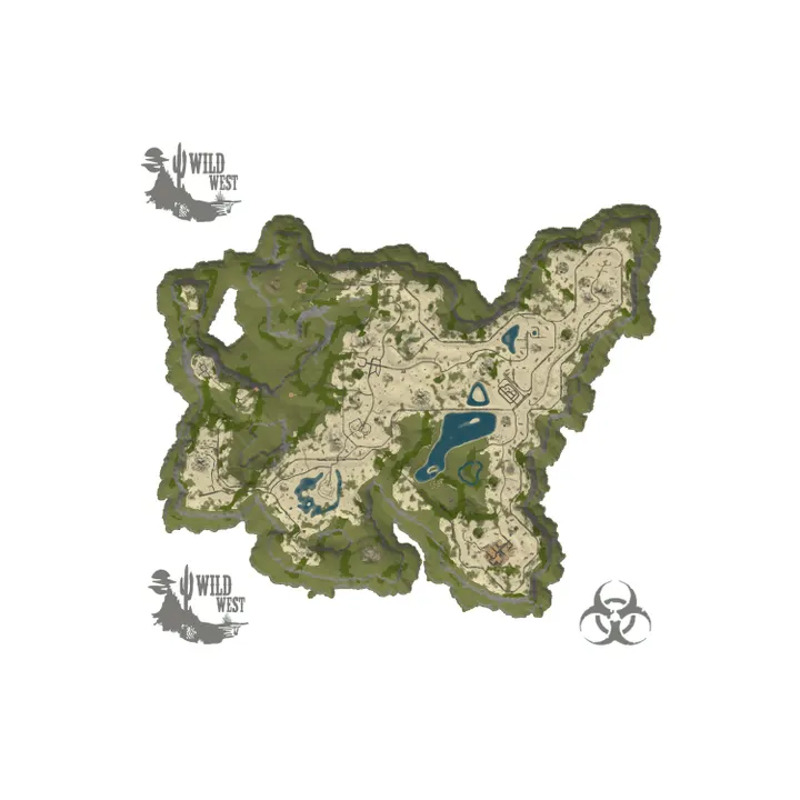 Map of Kapco411 Wild West|PVE|Monthly|Authentic world|Themed Events