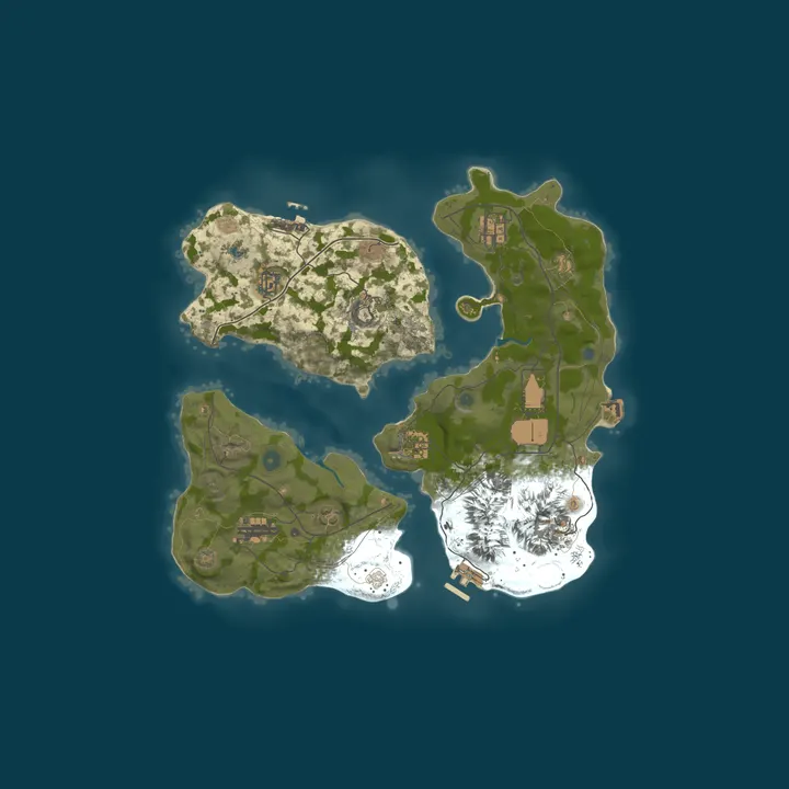 Map of RUST & RELAX , PVE ,wipe twice monthly