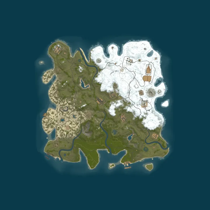 Map of QoL Vanilla Rust