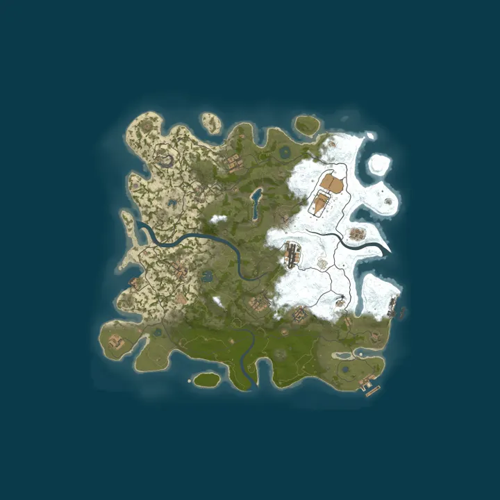 Map of Rust Server - Pinehosting.com