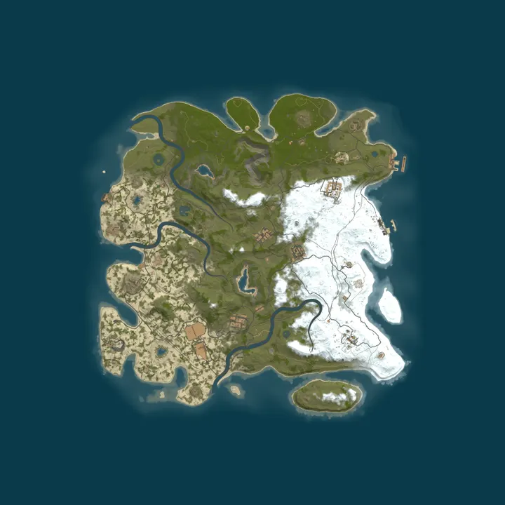 Map of Rusty Saloon | Custom Monuments + QoL Mods | Monthly