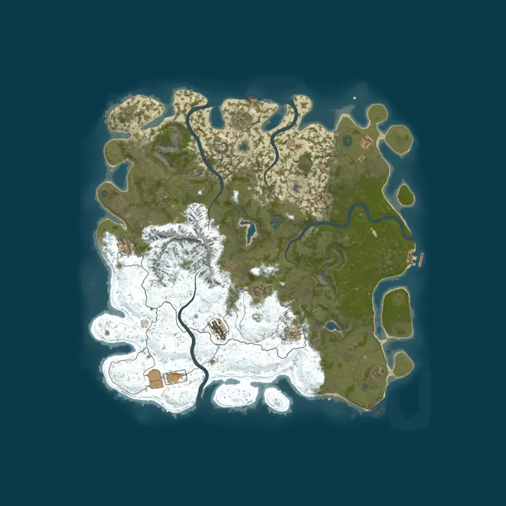 Map of RustyBallz Noob Friendly USA/East PvE LowDecay