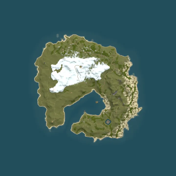 Map of My Rust server | Powered by AMP