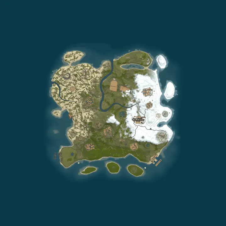 Map of Gibberish Rust 2x Vanilla+|No BP wipe|6 max team