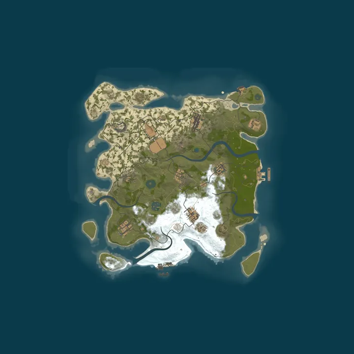 Map of Rust Test Server