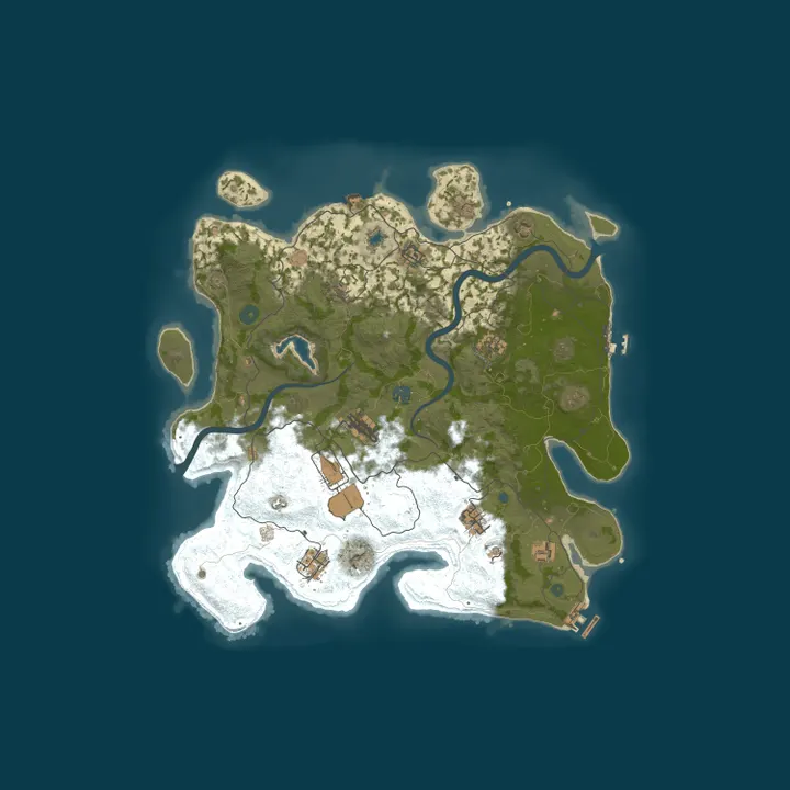 Map of 4Netplayers Rust Server