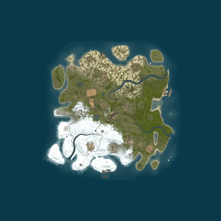 Map of [PVE] МИРНЫЙ ОСТРОВ | Рейдбазы