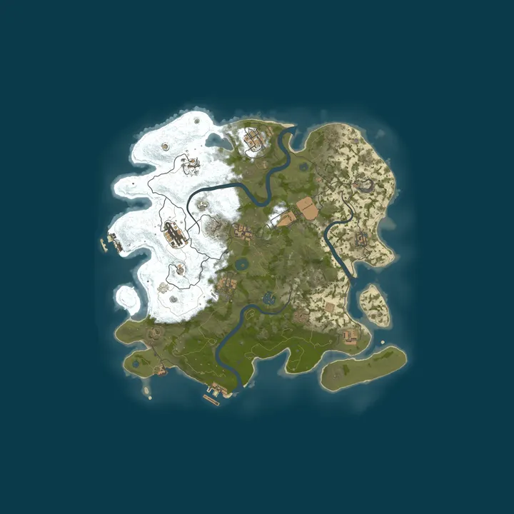 Map of OldSchoolRP Official Rust Survival