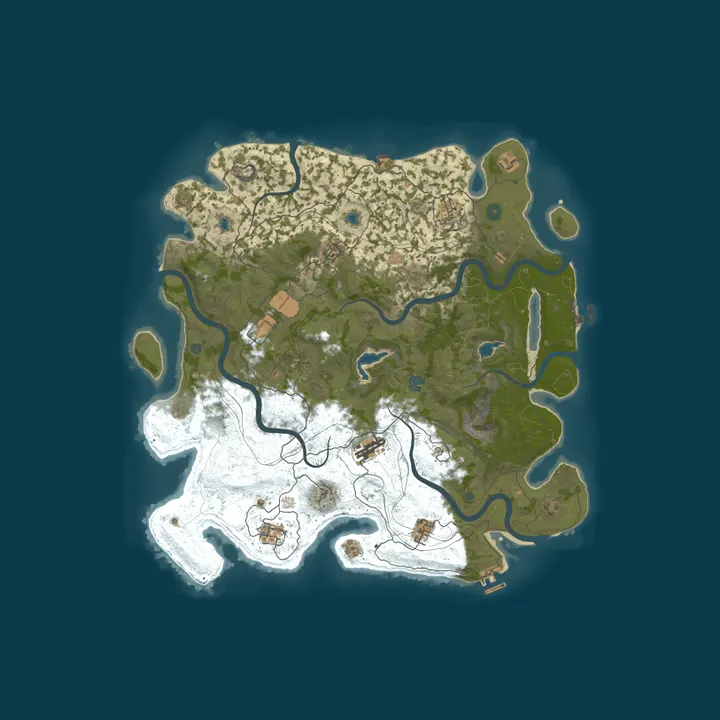 Map of [NA] RustForge | Balanced PvE | Skills | Quests | Custom NPCs