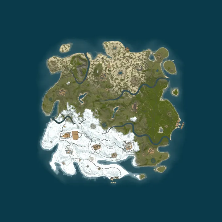 Map of Arc Rust Vanilla | Powered by Arcadiansoft