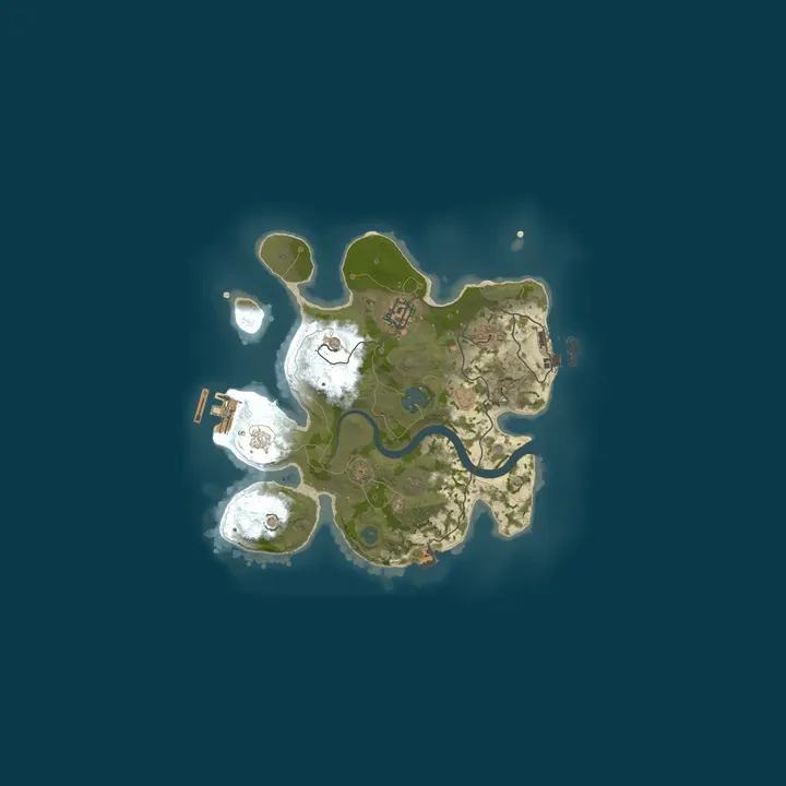 Map of RUSTFALL | Zombie Apocalypse